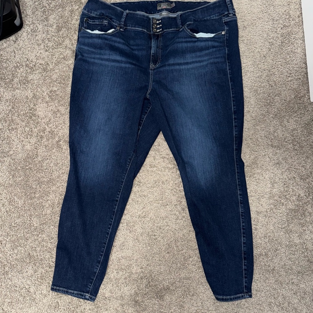 Torrid Dark Blue Ankle Jeans